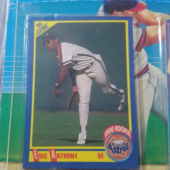 1990 MLB Eric Anthony of the Astros M.V.P. Rookie - Picture 2 of 7